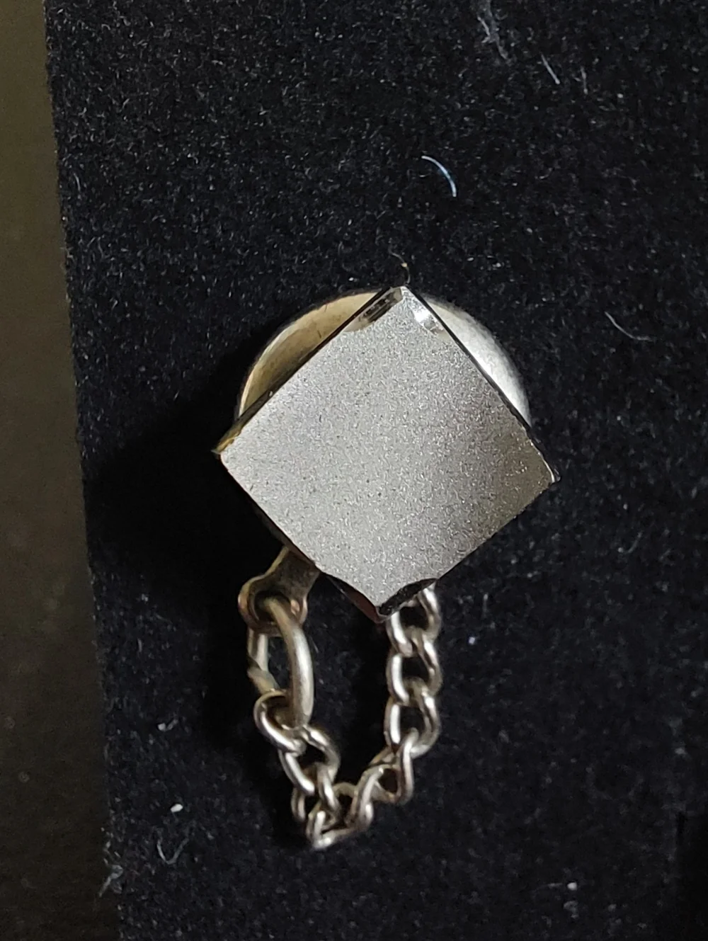 Vintage Tie Tacks, Two Silvertone, One Goldtone, Estate Jewelry